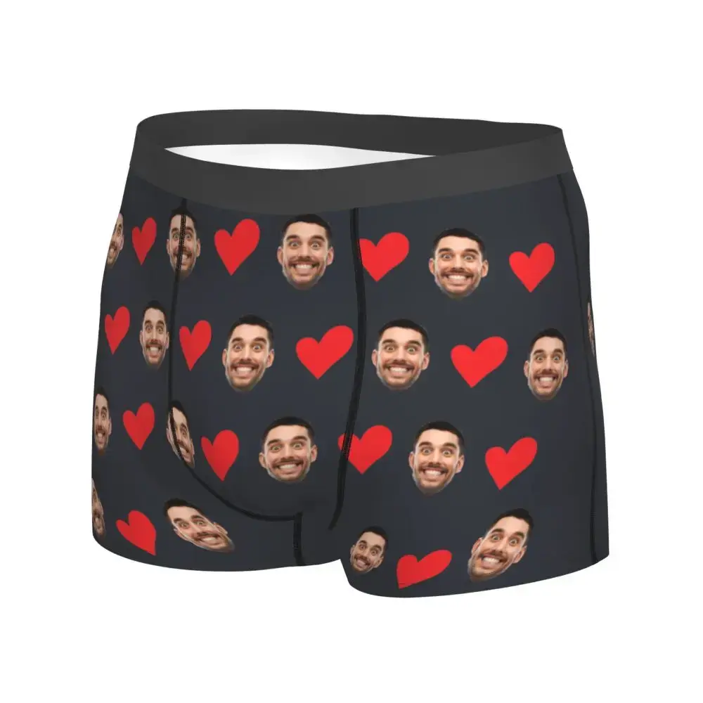 Personalized Face Photo Underwear Custom Heart Boxer Briefs Men Briefs Gift For Husband Anniversary Gift for Dad — image 6