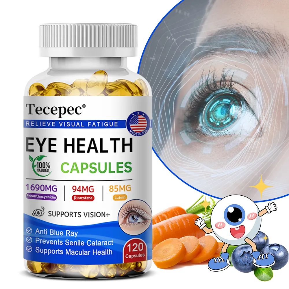 Lutein +Proanthocyanidin - Super Vision Support Supplement Supports Eye Health 120 Softgels — image 1