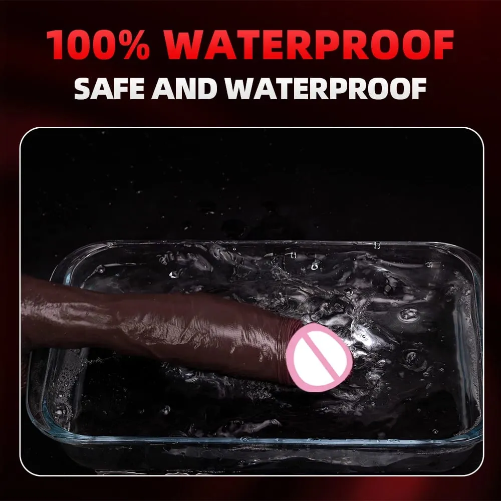 Realistic Black Dildo Vibrator Ασύρματο τηλεσκοπικό περιστρεφόμενο πέος Τηλεσκοπικό δονούμενο Dildos Dick Παιχνίδια σεξ για γυναίκες — image 5
