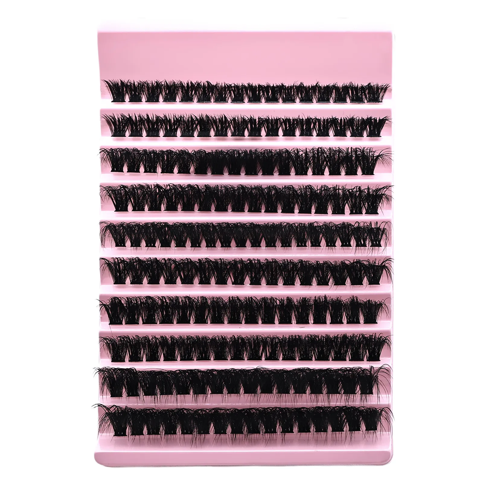 Extensions de cils en grappe à faire soi-même, boucles D, cils individuels moelleux, segmentés, réutilisables, pour débutants, maquillage des yeux à domicile — image 6