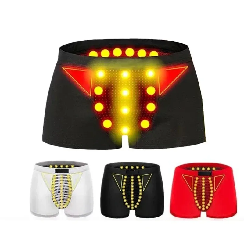 Cuecas boxer masculinas de terapia magnética, roupa íntima respirável e confortável com 22 ímãs de saúde para circulação sanguínea, tamanho L-6XL, 1 peça — image 2