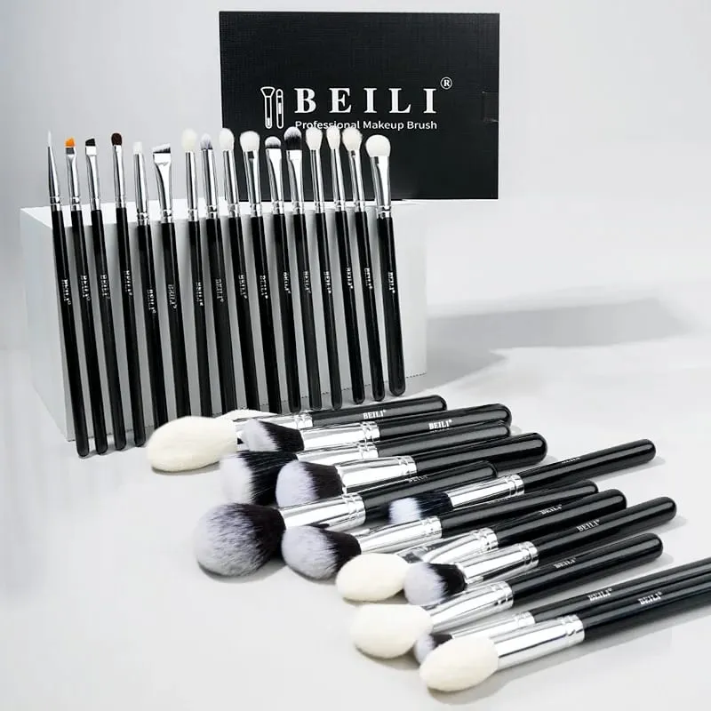 30 PC Premium Professional Makeup Brush Set Natural Goat Hair Foundation Face Powder Blush Cosmetic Brushes — image 1