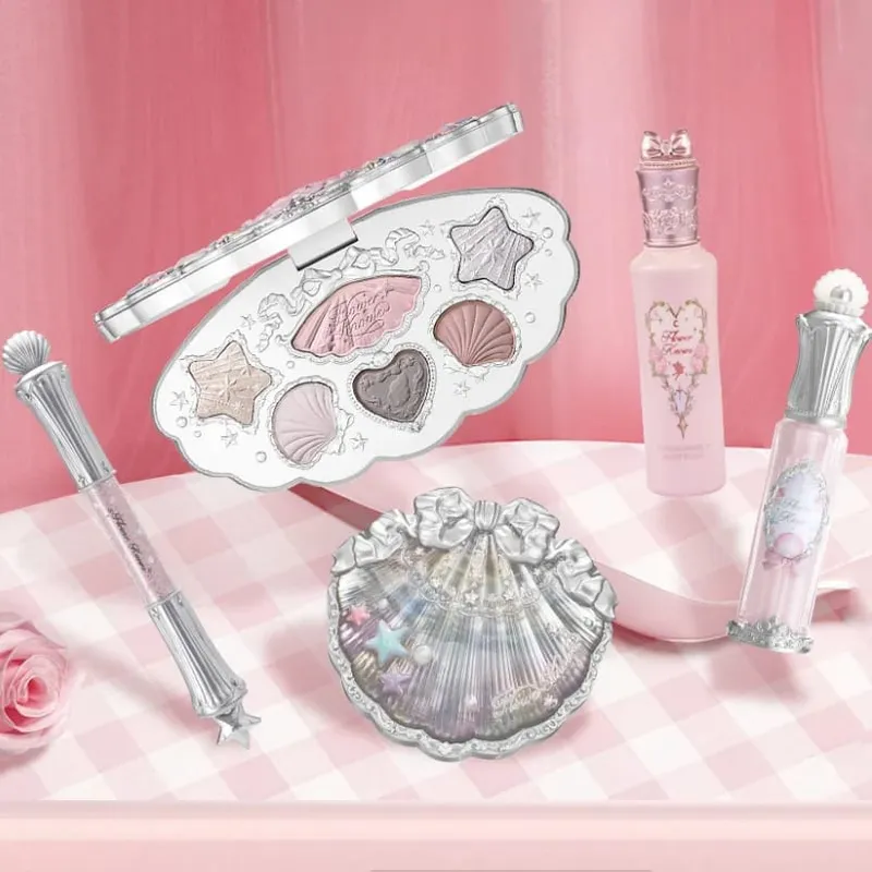Flowerknows Set regalo trucco tutto-in-uno Ombretto, fard, correttore e smalto per labbra Flower Know Kit completo maquillage professionale — image 2