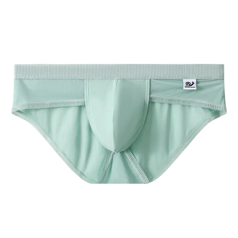 New Arrival Men's Briefs Ice Silk Underwear Seamless Breathable Low Waist Panties Shorts — image 25