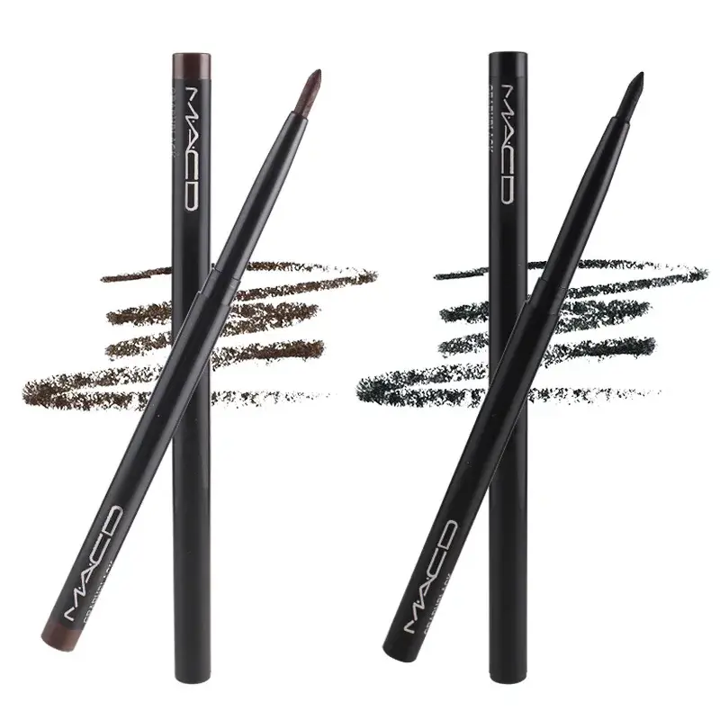 1 stk vandtæt sort brun glat eyeliner blyant Permanent makeup eyeliner pen Langtidsholdbar automatisk øjenmakeup værktøj — image 2