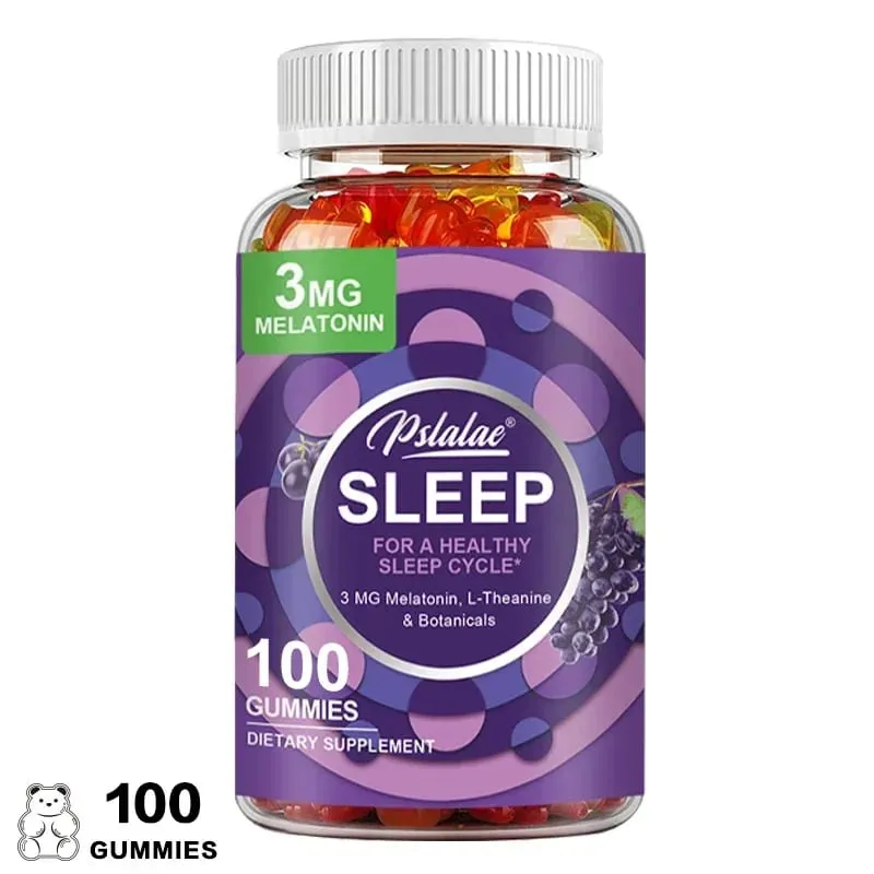เมลาโทนิน Gummies ความวิตกกังวลความเครียดบรรเทาช่วย Sleep Save Insomnia การปรับนาฬิการ่างกายสำหรับผู้ใหญ่ — image 10