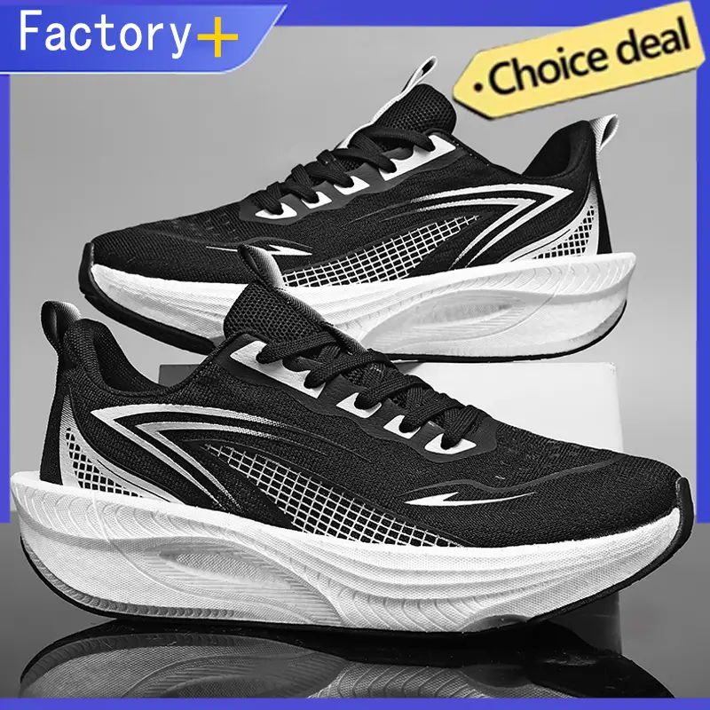 Lette løbesneakers til mænd Carbon Board Specialty Marathon Mænd Sport Åndbar Gå Atletisk Skridsikre sneakers Mand — image 6