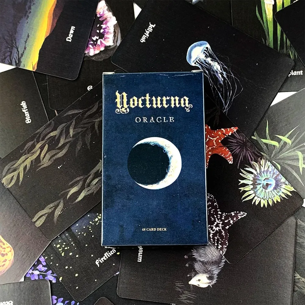 Nová Nocturna Oracle Deck A 48 ks karet Oracle Mystické umělecké dílo Odolné a přenosné Perfektní pro duchovní vedení a sběratele — image 1