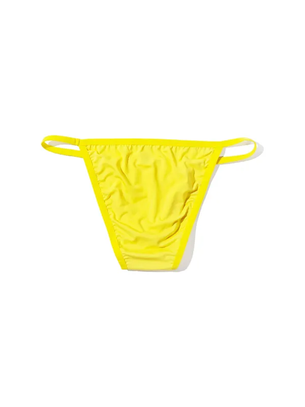 1PC Men's Sexy Low-Waist Briefs with Large Pouch Single Color Thin Belt Comfortable Thin Design for Summer Pure Color Underwear — image 11