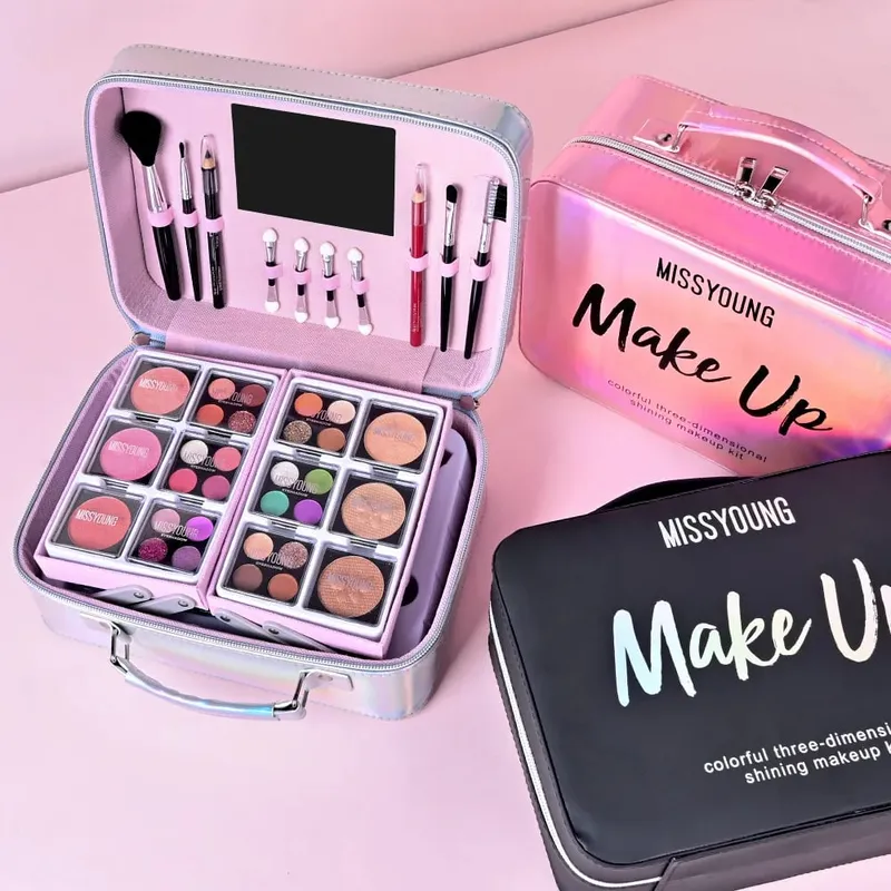 Popular 36 pcs beauty set makeup eyeliner blusher lipstick facial daily makeup kit women's holiday birthday gift set — image 3