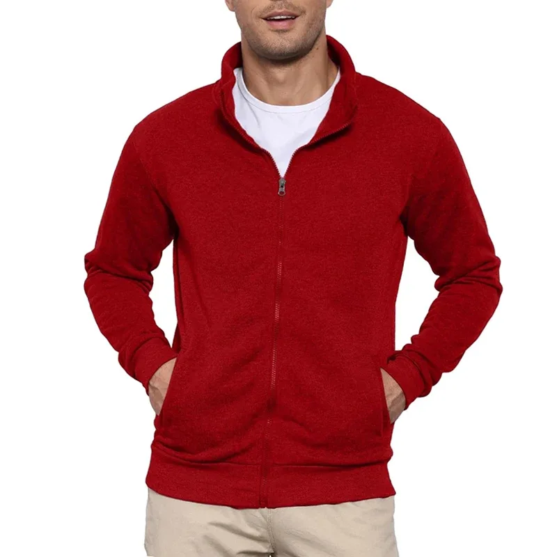 Nowa męska bluza dresowa bluza z kapturem bluza męska bez kaptura z kurtką zapinaną na zamek Outdoor Sport lekka odzież uliczna M-3XL