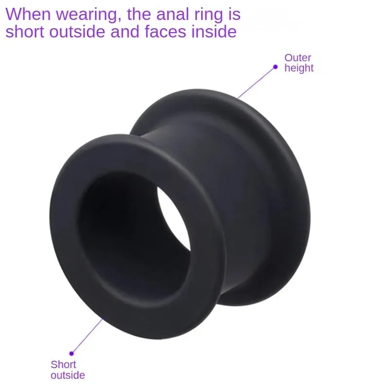 Butt plug com túnel silicone buttplug analplug butplug dilatação treinamento anal treinador dilatador rolha bunda ânus brinquedos sexuais — image 6
