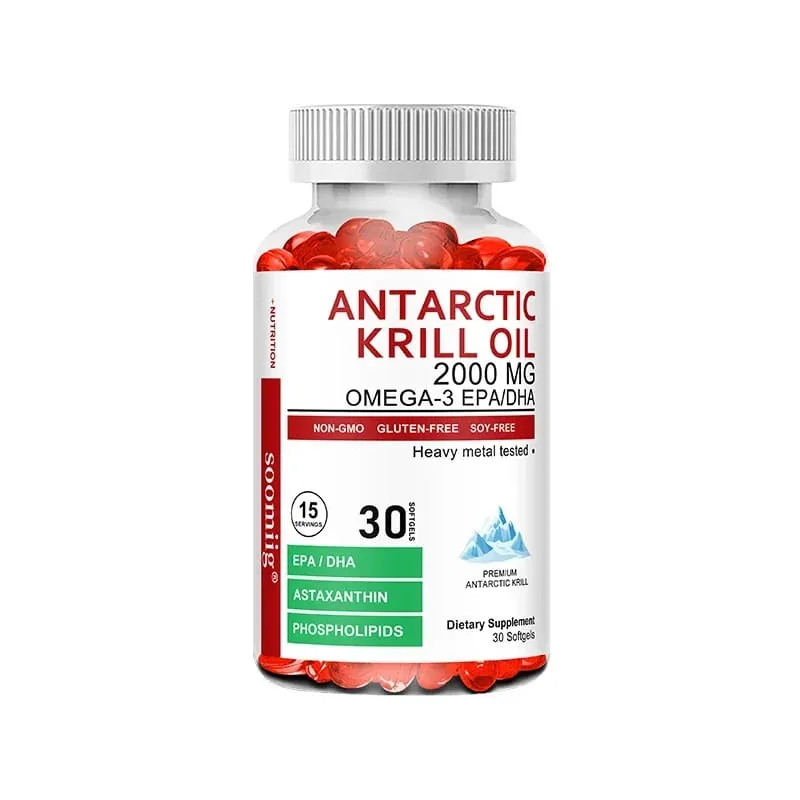 Antarctic Krill Oil Capsules 2000mg Omega-3 EPA & DHA with Astaxanthin Supplement Sourced from Red Krill Maximum Strength — image 8
