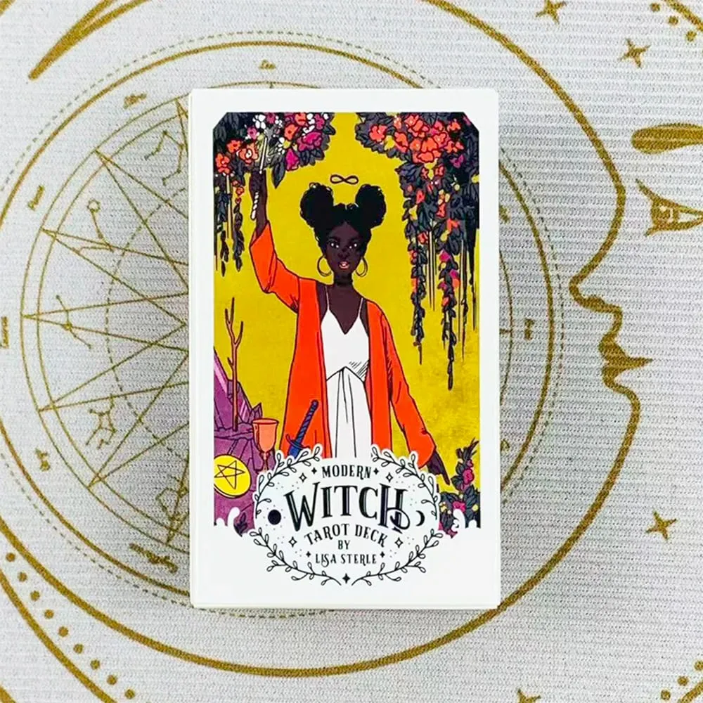 Modern Witch Tarot Cards A 78 Deck Oracle English Divination Borad Playing Games,Perfect For Beginners Women Girls Personal Use — image 1