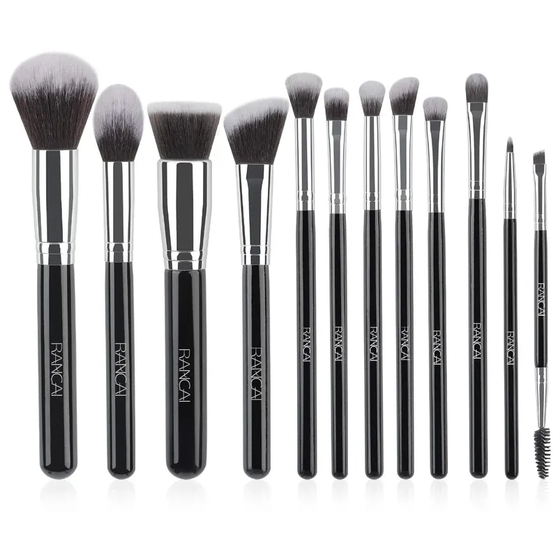 Profesionální dárková krabička 12 kusů štětců na make-up Štětce pro krásu obličeje a očí pro make-up s krycími očními stíny