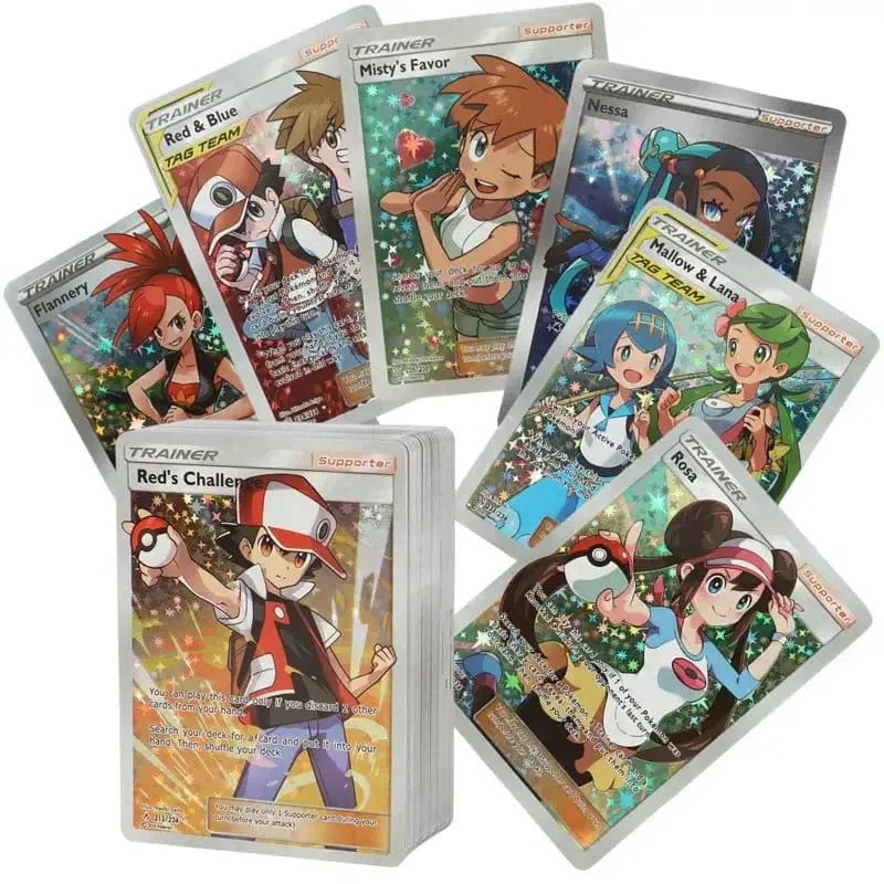 60/100Pcs English Pokemon Card 1996 Year Shining Charizard Pikachu Mewtwo trade Card Kids Pokemon Toy — image 8