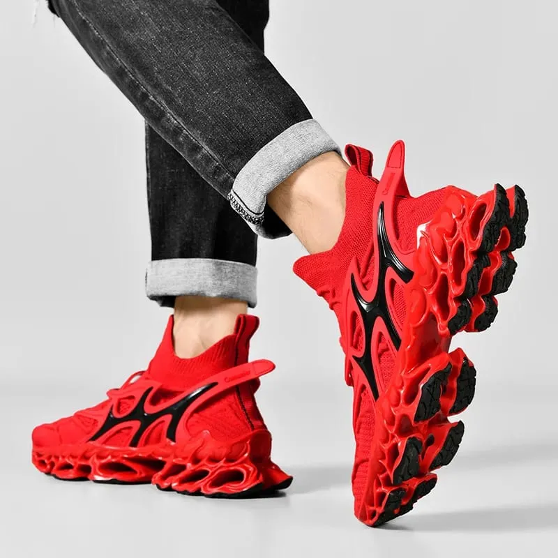 Scarpe da uomo tipo lama scarpe da corsa traspiranti con assorbimento degli urti scarpe antiscivolo per jogging tennis palestra scarpe da ginnastica casual da passeggio — image 2