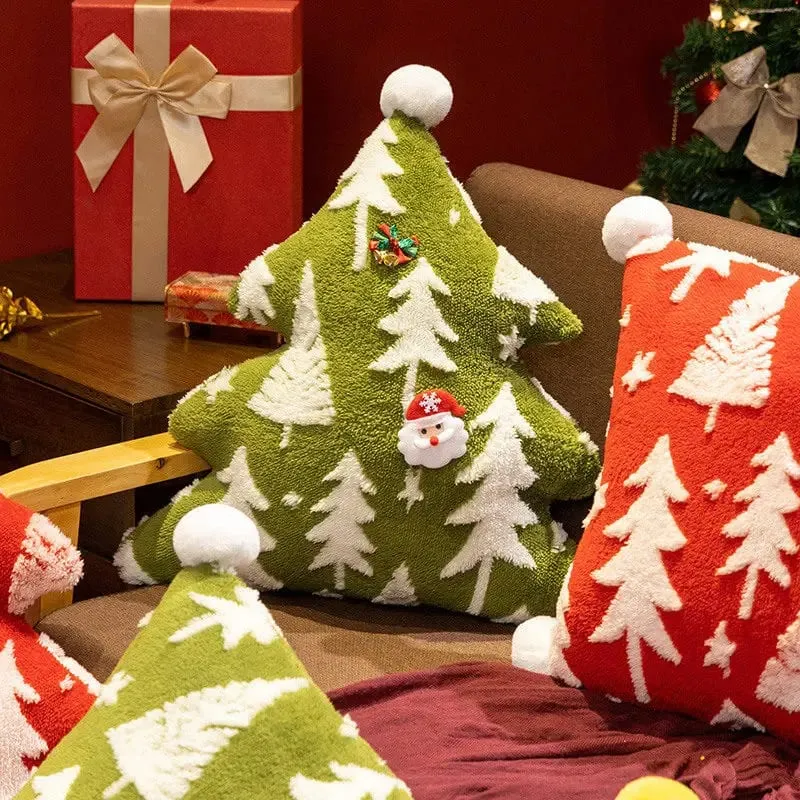 1PC Christmas Tree ตุ๊กตาโยนหมอนโซฟาเบาะ Home Christmas Party ตกแต่งฤดูหนาวของขวัญ — image 3