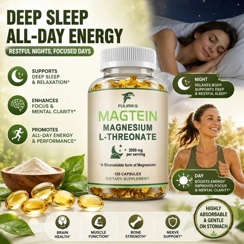 Magtein Magnesium L-Threonate doplněk klinicky studovaný na posílení mozku, hořčík, zlepšuje zaměření paměti a klidný spánek — image 3
