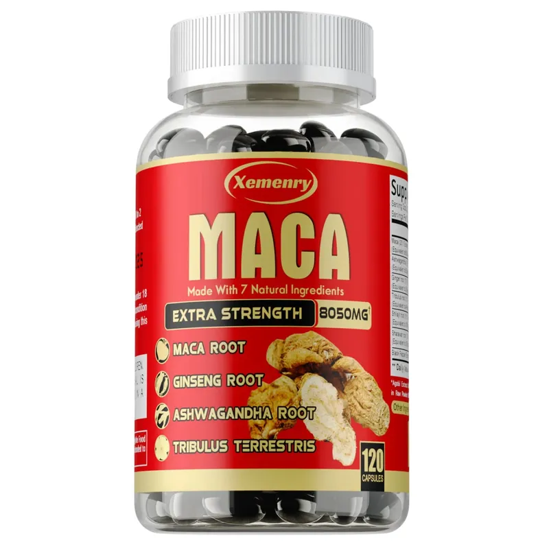 Maca-Wurzel-Kapseln – mit Ginseng und Ashwagandha zur Unterstützung der Energieausdauer und zur Verbesserung der Muskelmasse — image 9