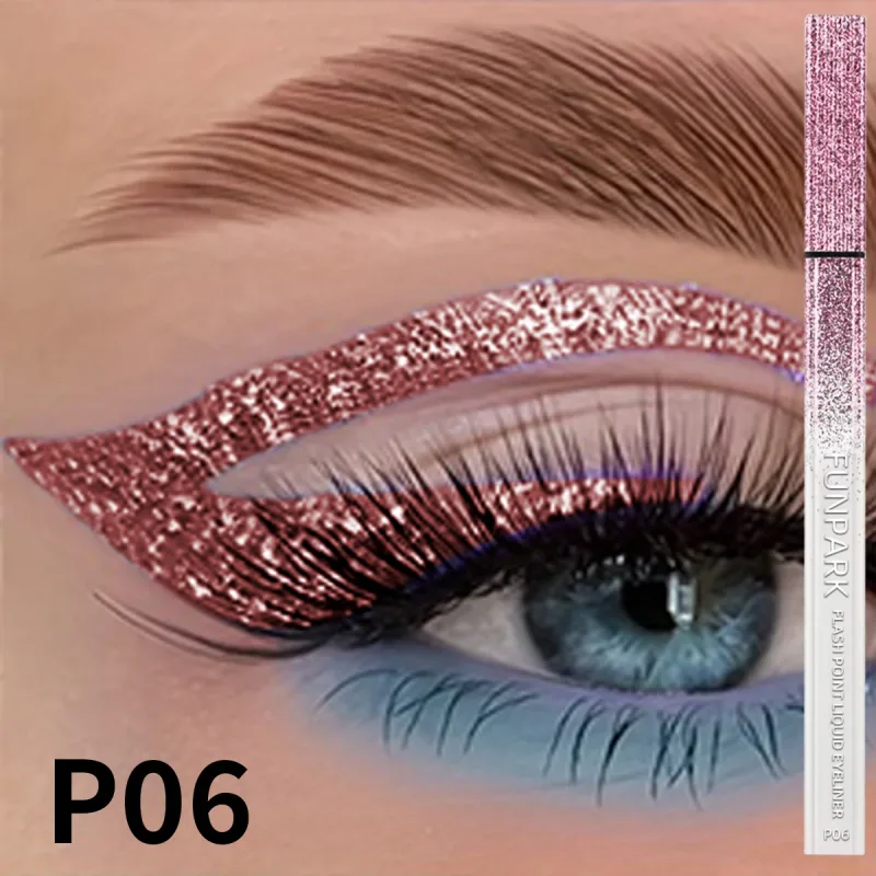 1PC Glitter Liquido Matita Eyeliner Impermeabile Viola Rosa Blu Eye Liner Penna di Lunga Durata Ad Asciugatura Rapida Trucco Degli Occhi per Le Donne — image 10