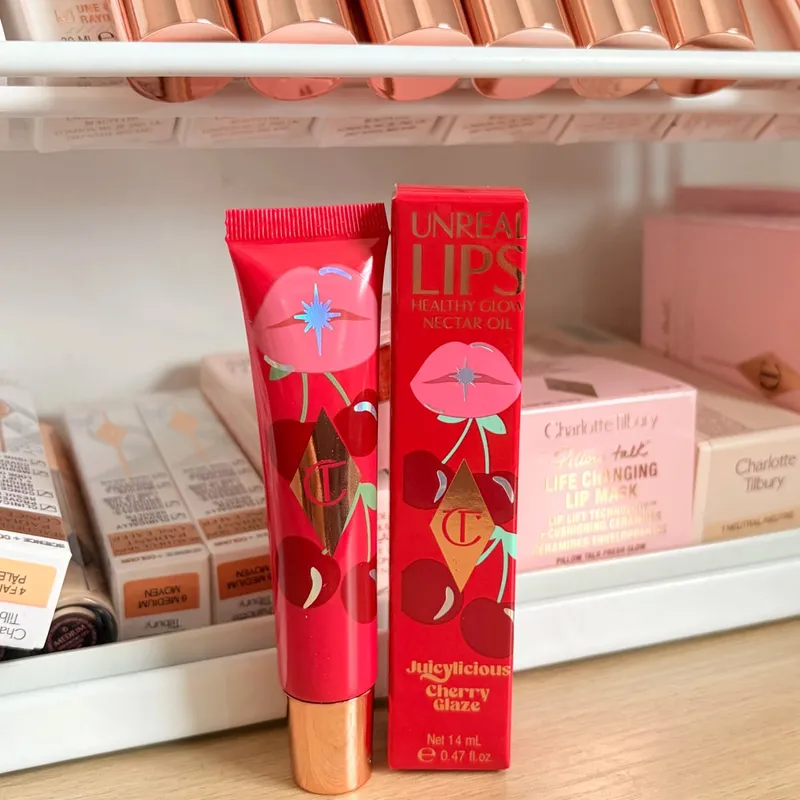 Set Solek Charlotte Tilbury CT Penyerlah Lip Blam Palet Pembayang Mata 4 Warna Lip Gloss Lip Blam Set Pillow Talk Tahan Lama