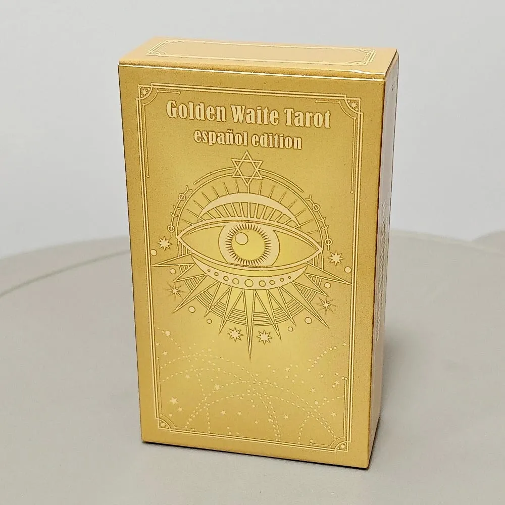 10.3*6cm Golden Waite Tarot Spanish Language Español 78 Pcs Tarot Cards Pocket Edition — image 4