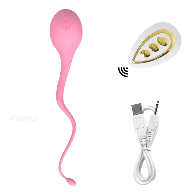 Vibratore vaginale telecomandato per le donne Stimolatore del clitoride del capezzolo Indossare il punto G vibrante Massaggiatore dell'uovo di amore Giocattoli del sesso per adulti — image 10