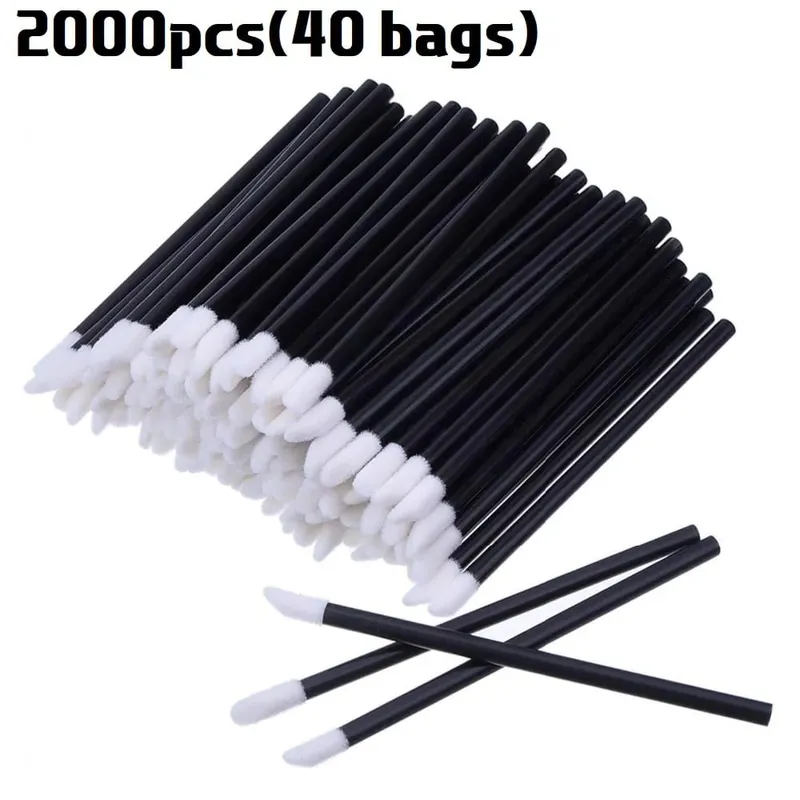 BULK 50/500/2000PCS แปรงทาปาก Professional Applicators ขายส่งลิปสติก Wands ผู้หญิง Lip GLOSS แปรง Make up TOOL อุปกรณ์เสริม — image 11