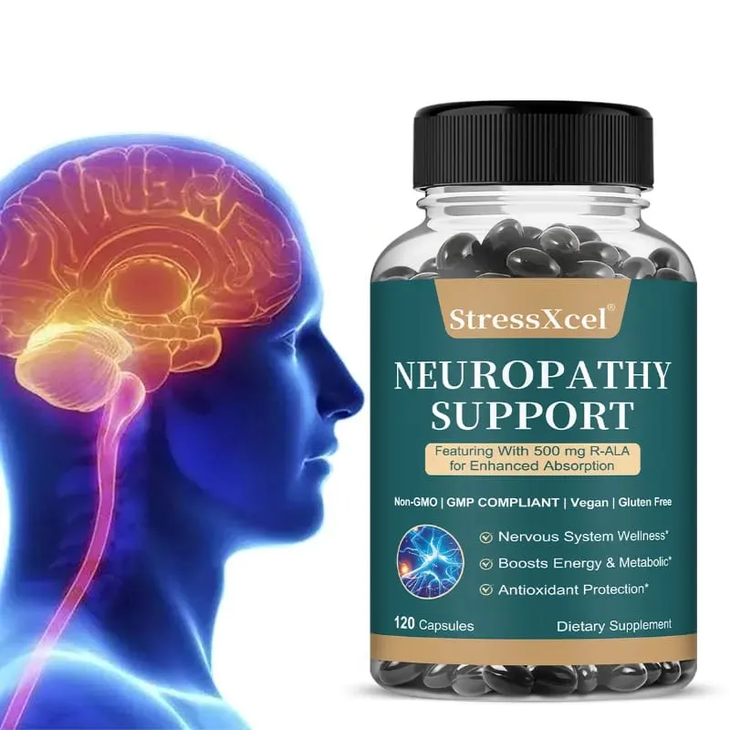 Neuropatie Kapsle Bylinná směs Antioxidant Podpora Denní Nervy Wellness Tělo Metabolismus Buněčná vitalita a nálada Klid — image 2