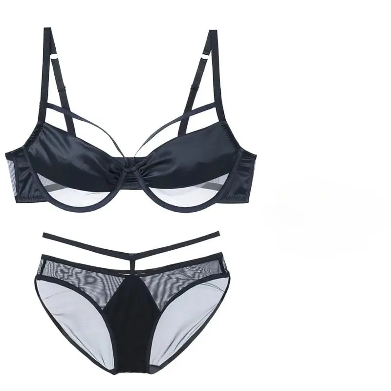 สุภาพสตรีใหม่บางถ้วยSlimmingชุดชั้นในชุดUnderwire Push Up Bra Minimizing Effectรวบรวมด้านข้างBulge Antiหย่อนคล้อยนุ่ม — image 2