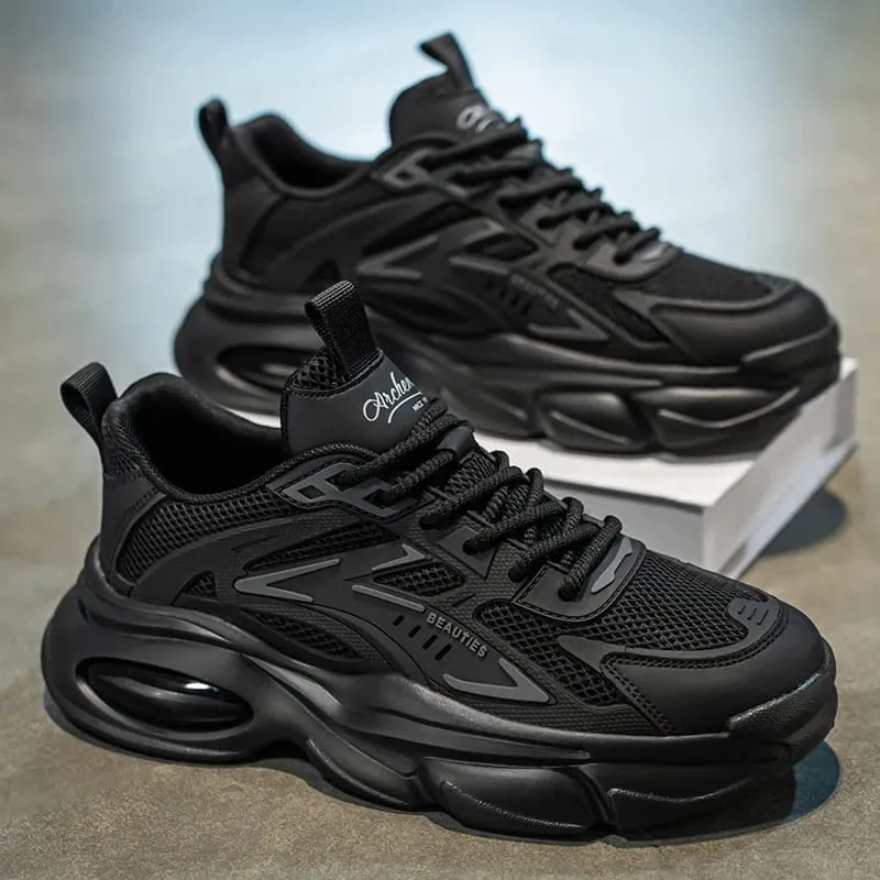 Men's casual sneakers spring summer breathable soft-sole anti-slip outdoor running shoes fashion students Joker tide sports shoe — image 3