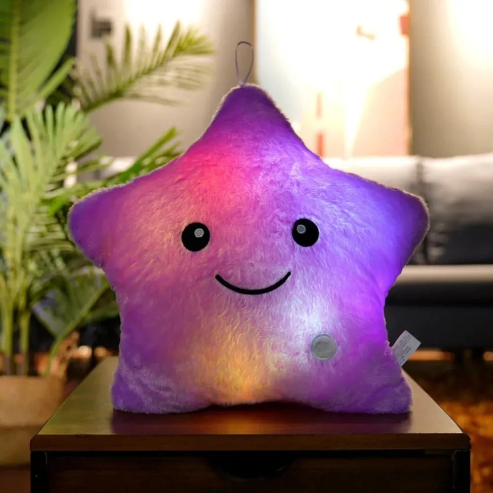 Cute LED Electronic Star Plush Toy Star Soft LED Star Doll Laruang Dekorasyon sa Bahay Mga Laruan ng Baby Kid Soft Star Pillow — image 12