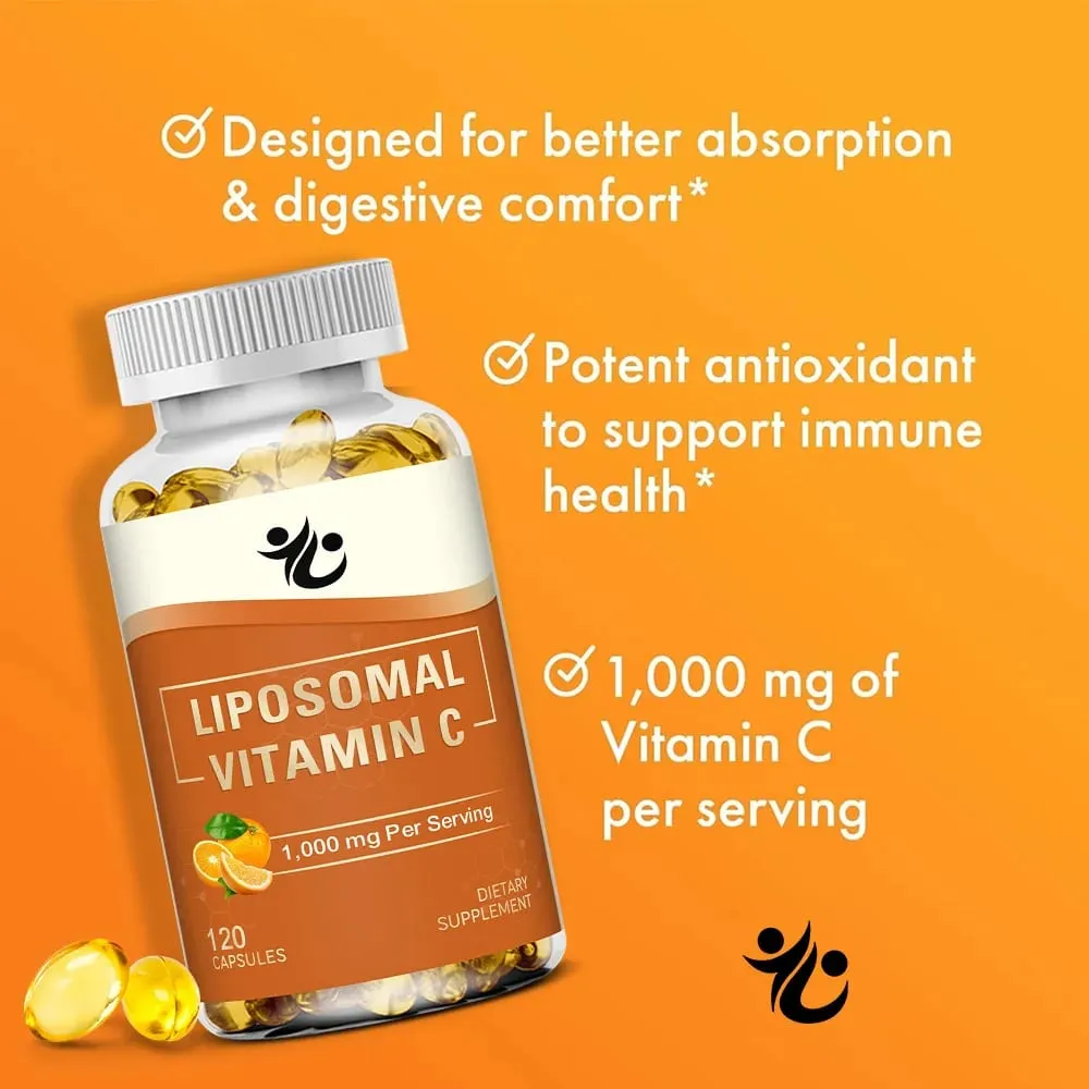 Liposomal Vitamin C 1000mg Kapsul-Menyokong Pengeluaran Kolagen Pertahanan Imun Kulit Keserian Kognitif & Peredaran Darah — image 2
