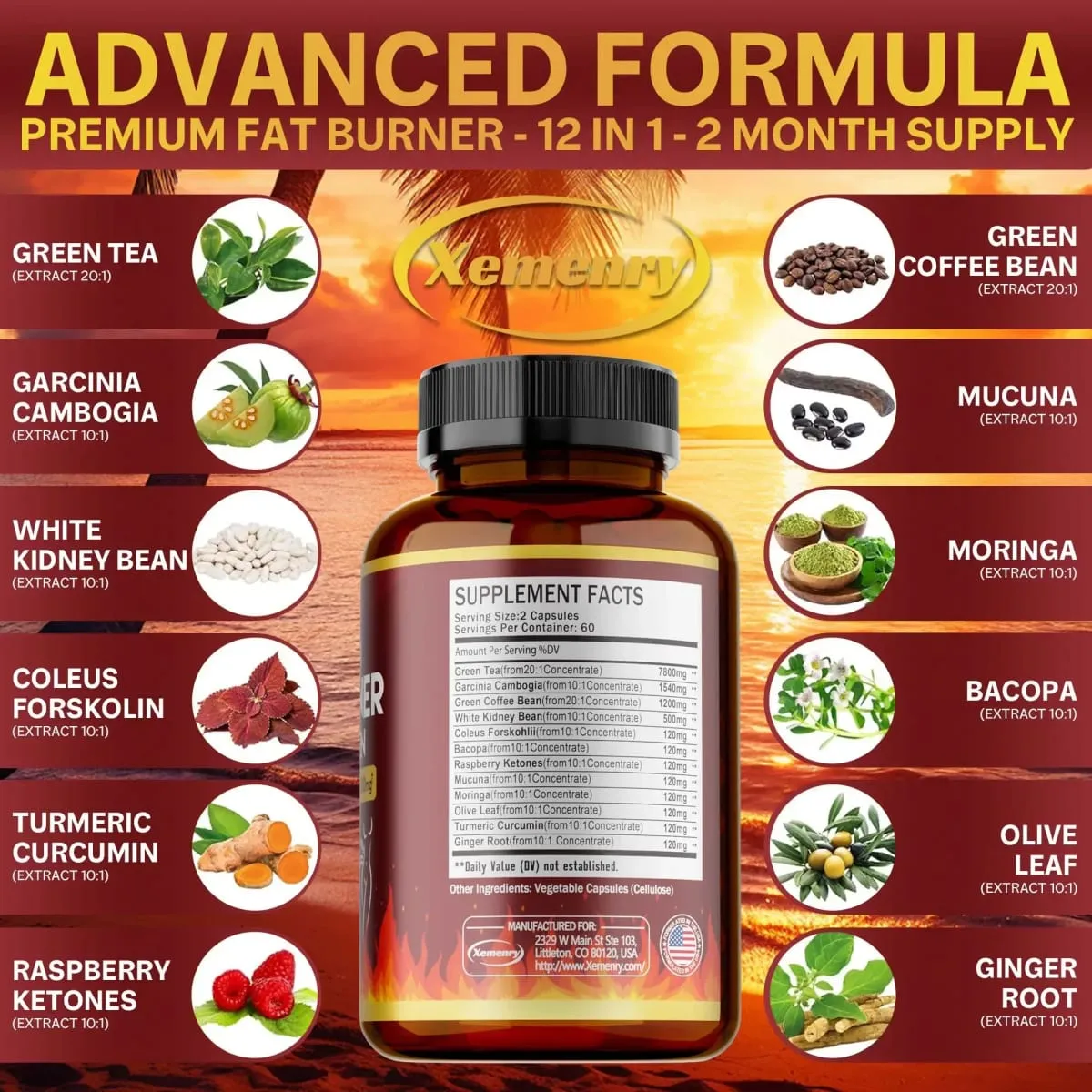 Green Tea Extract Capsules - Fat Burning Detox Slimming Boosts Metabolism and Weight Management Supplement — image 4
