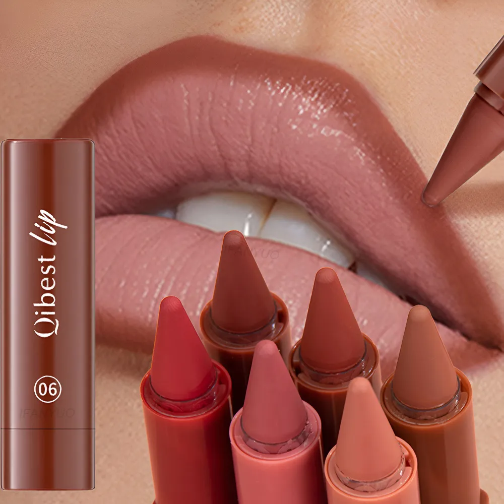 Twist Up Lip Liner Penna per rossetto Fard in polvere multiuso Velluto opaco Contorno labbra impermeabile Tazza antiaderente Lip Rouge Trucco — image 1