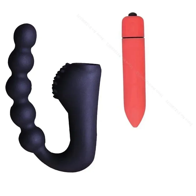 Perline vibranti massaggiatore prostatico plug anale motori impermeabili 10 velocità stimolazione culo ano silicone uomo donna giocattoli del sesso — image 9