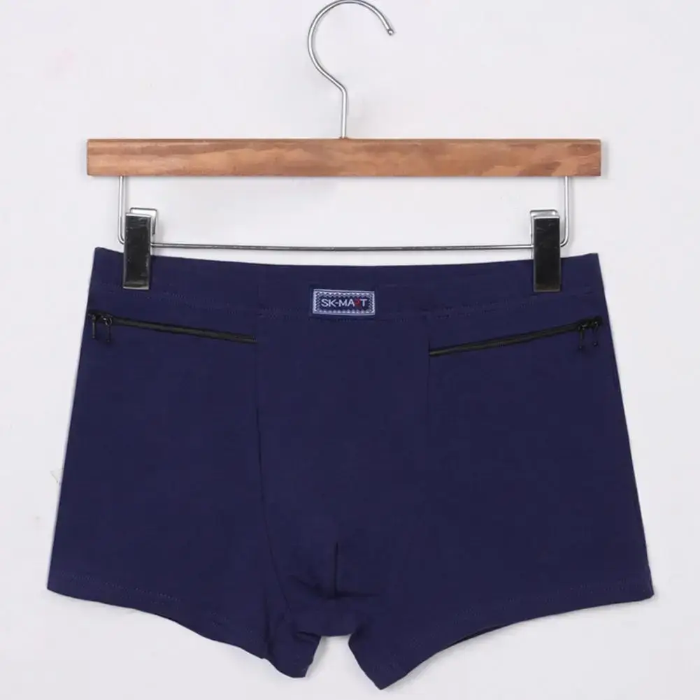 Tasche da uomo Slip antifurto Boxer Mutandine elastiche senza cuciture Tinta unita U-Bump Pantaloncini maschili Mutande Abbigliamento quotidiano — image 6