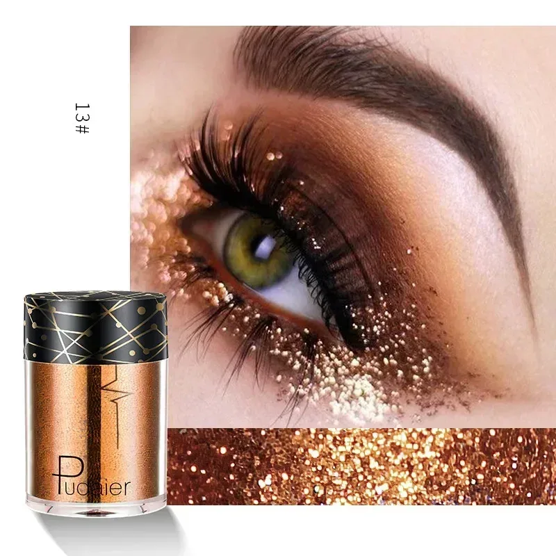 Ny Glitter Øjenskygge Professionel Makeup Monokrom skinnende Øjenskygge Pailletter Universal Party Cosmetic — image 9