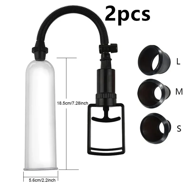 Pompa manuale per estensore del pene Giocattoli del sesso Dick Stimolare Extender Masturbatore Pompa per vuoto maschile Ingranditore del pene Grande cazzo Allenatore duraturo — image 14
