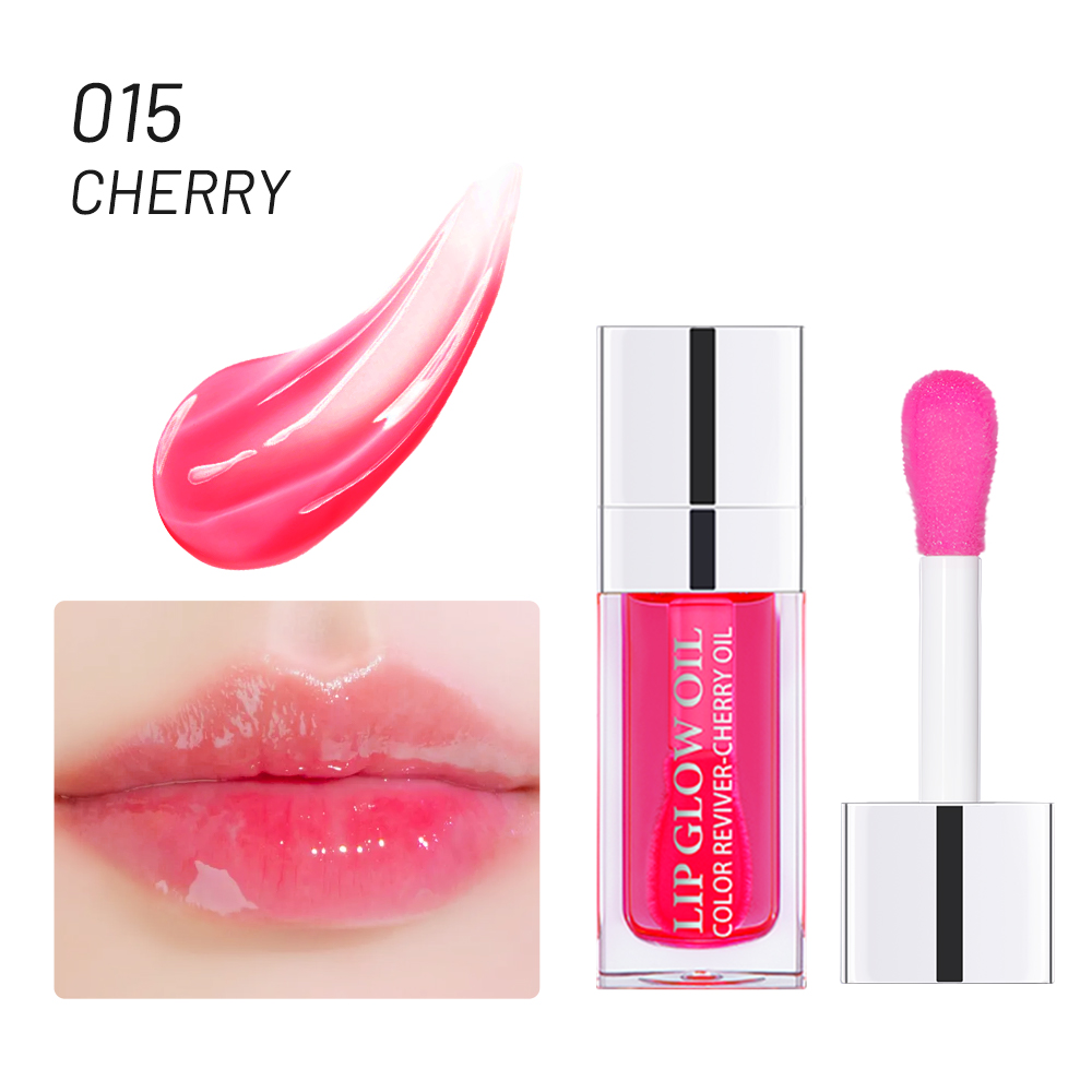 Crystal Jelly Moisturizing Lip Oil Plumping Lip Gloss Makeup Sexy Plump Lip Glow Oil Tinted Lip Plumper — image 9