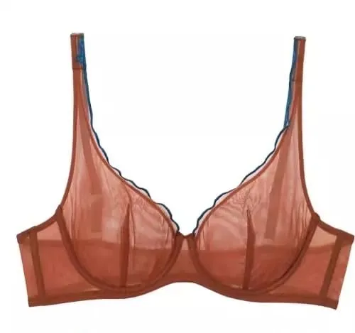 Minimizer 브래지어 플러스 사이즈 Underwire 프랑스 스타일 삼각형 컵 섹시한 메쉬 란제리 세트 지원 32-40 MOYISU 섹시한 브래지어 세트 BC — image 19