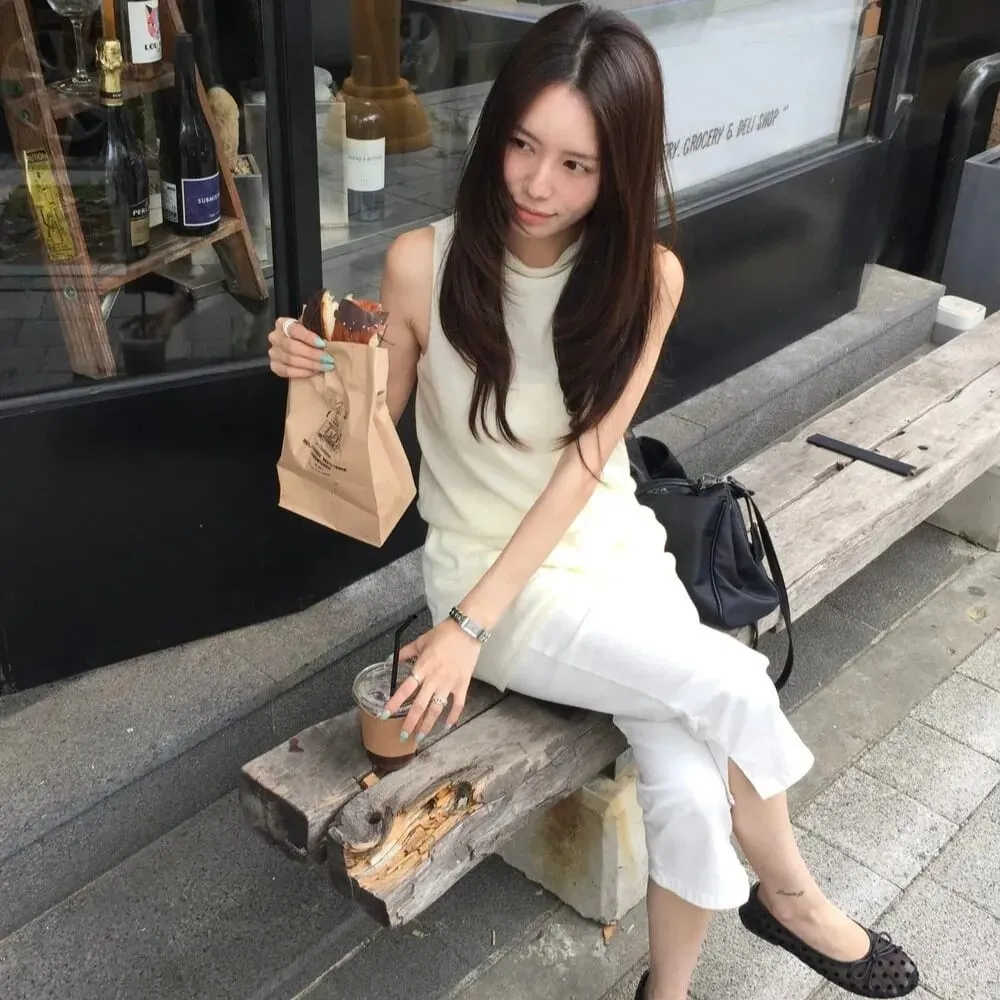 ฤดูร้อนElegant DrawstringเอวSlimmingแขนกุดสั้นชุดสบายๆสไตล์ผู้หญิงเสื้อผ้าเดินทางเหมาะสำหรับ