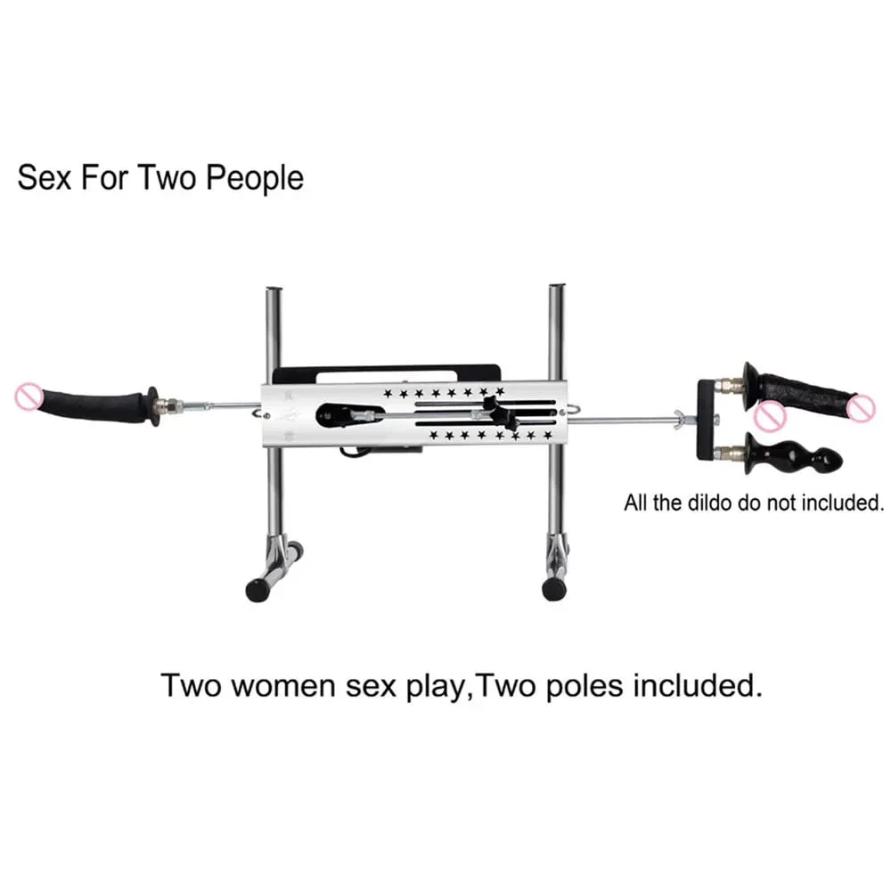 Ενσύρματο/Ασύρματο Dual Control Quiet Sex Machine 120W Ρυθμιζόμενο Vac-u-Lock Love Machines 3-15cm Stroke Vibrator Sex Toys for Women — image 3