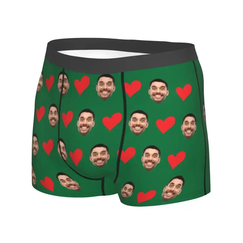 Personalized Face Photo Underwear Custom Heart Boxer Briefs Men Briefs Gift For Husband Anniversary Gift for Dad — image 12