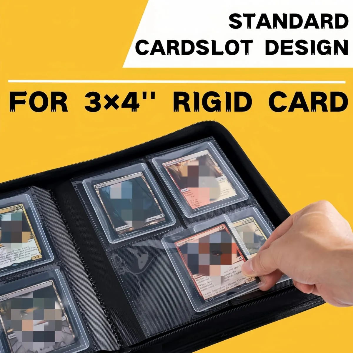 Classeur de cartes TopLoader à 4 pochettes (160 cartes) – Noir/stockage de qualité industrielle pour les cartes TCG et de sport. Le rêve du collectionneur — image 5