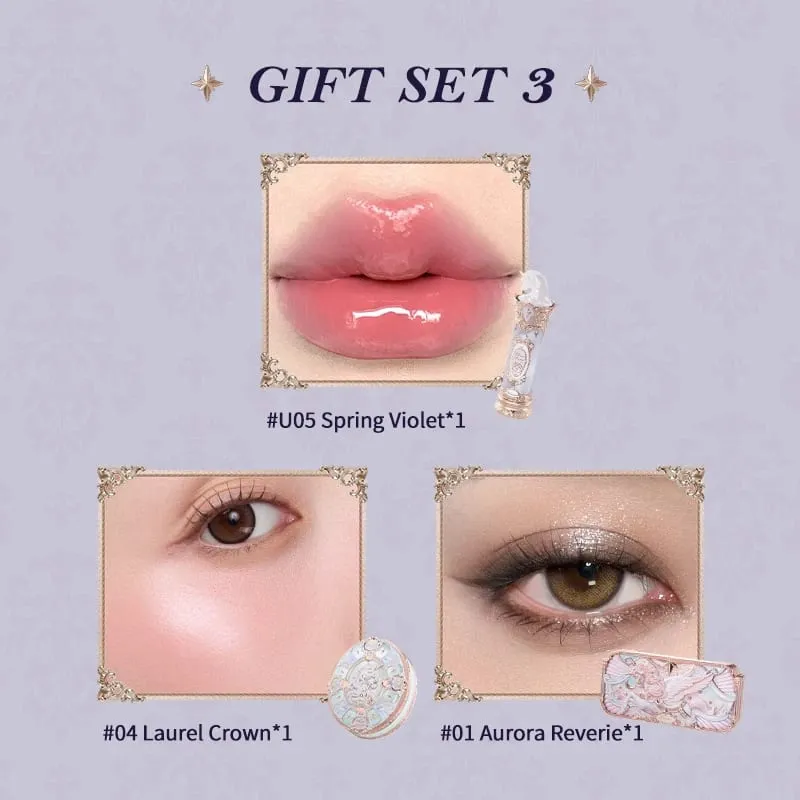 Flowerknows Knight Unicorn Collection ชุดแต่งหน้า Eye Shadow Palette ลิปสติกลิปสติก Blusher Setting Powder Matte Lipliner — image 10