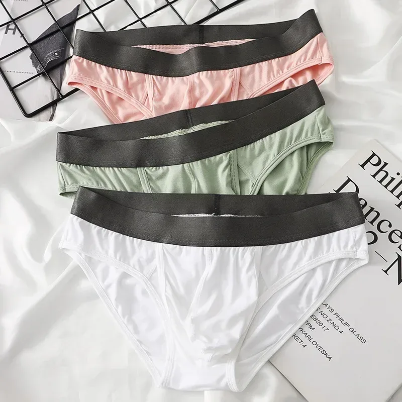 Slips en modal pour hommes, conception à double pochette séparée, sous-vêtements ultra fins, respirants et hautement extensibles, vêtements confortables au quotidien — image 2