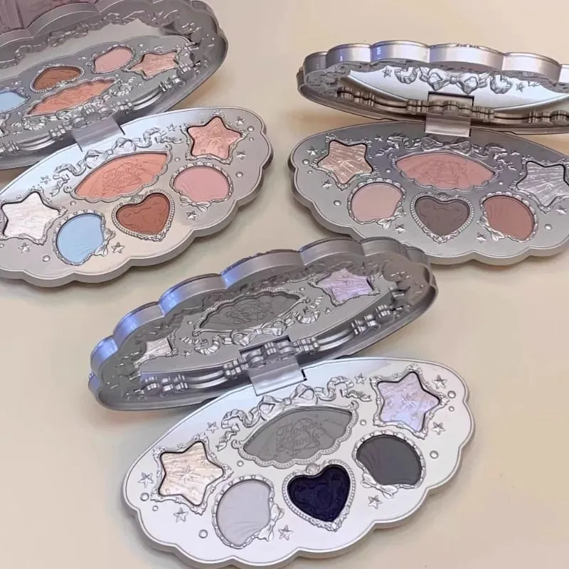 Flower Knows Shell Jewel Collection Set Hadiah Makeup Profesional Eyeshadow Blush Lip Glaze Setting Powder Correcting Primer Kit — image 4