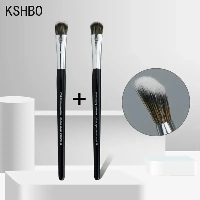 2pcs/Set Women's Foundation Brush Set 47 Broom Head Liquid Makeup Base Brushes for Face Shadow Repairing Beauty Tools